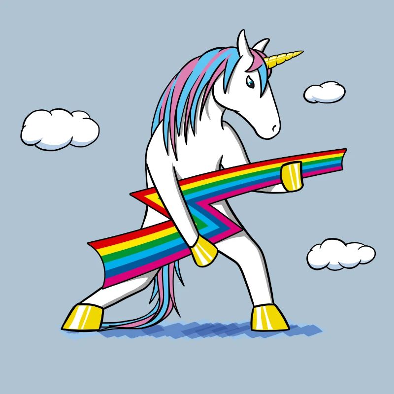 Rainbow Rock – Einhorn mit Regenbogenblitz