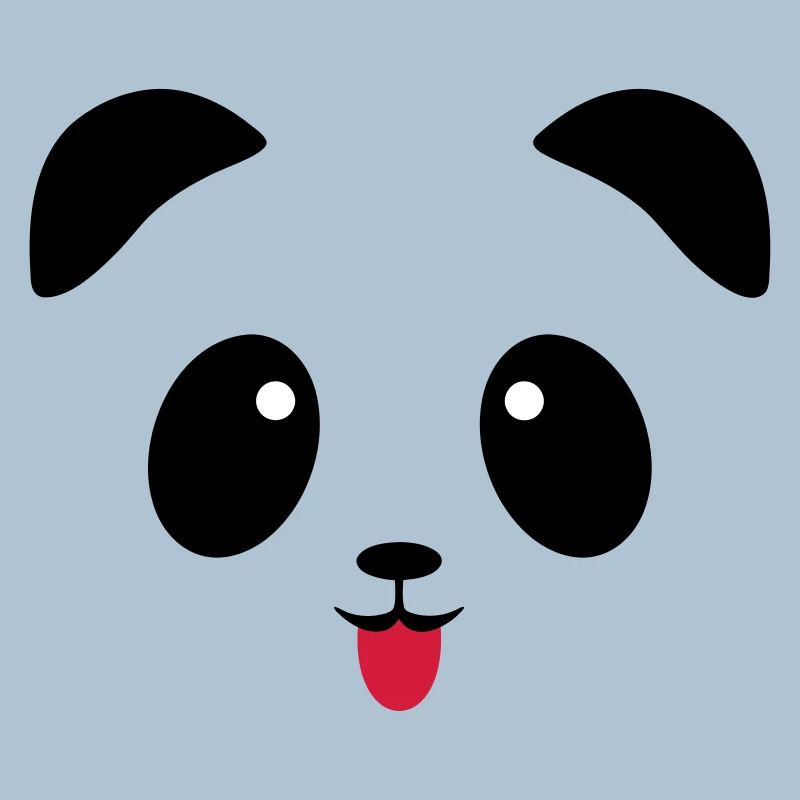 Langue de visage de panda