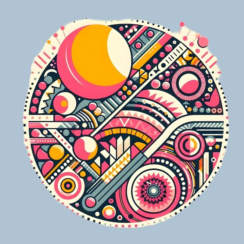 Neon Geometry — Orbit Bloom