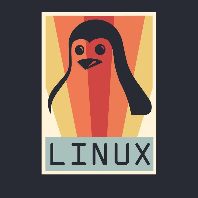 Geek Linux Pingouin PC Nerd IT Expert