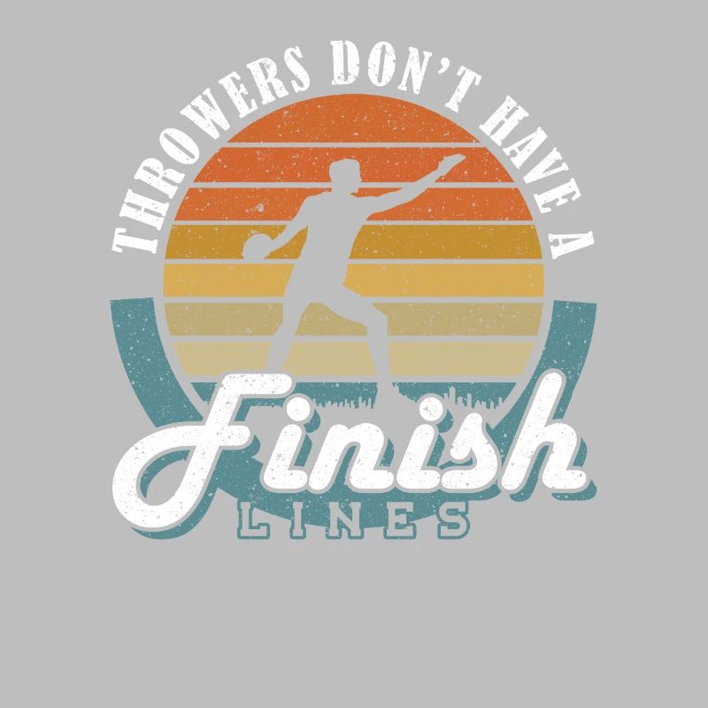 Diskus Throwers Have No Finish Lines Diskuswerfer