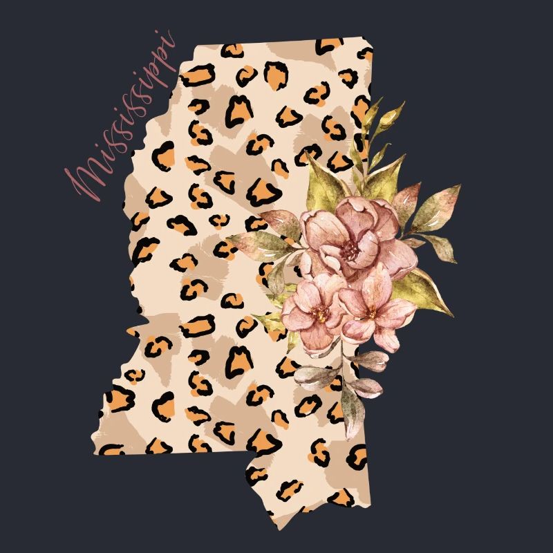 Mississippi Leopard Pattern Map Leo