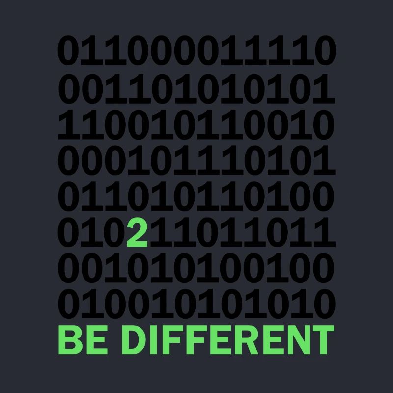 Cadeau Be Different Binary Code Nerd