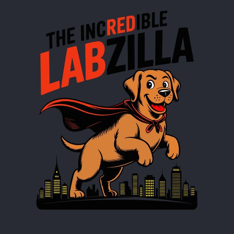Labzilla – Labrador roux en mode monstre