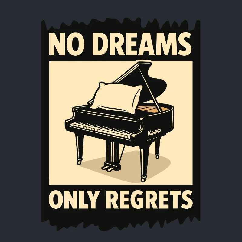 Piano à queue avec coussin