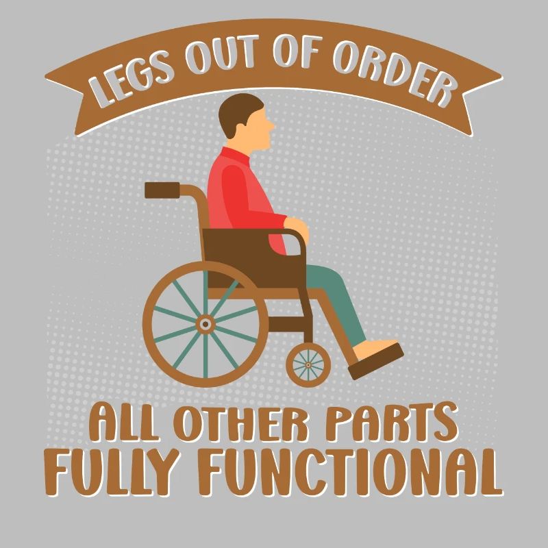 Amputation de jambe de fauteuil roulant amputation