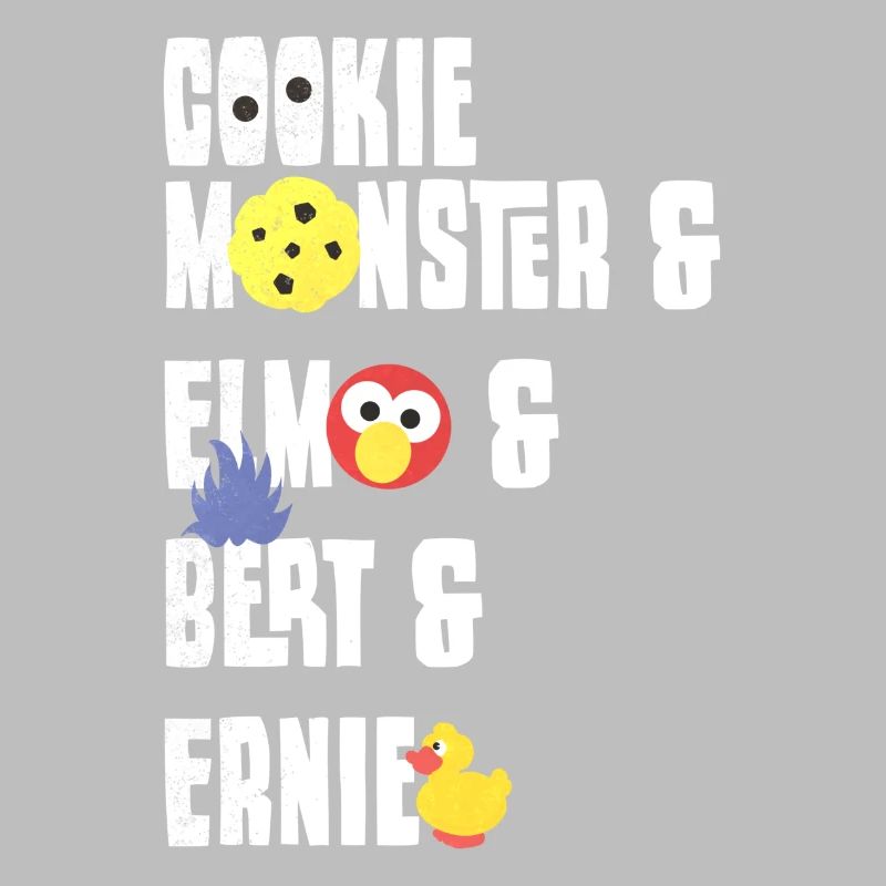 5 Rue Sésame Macaron, Elmo, Bart, Ernest