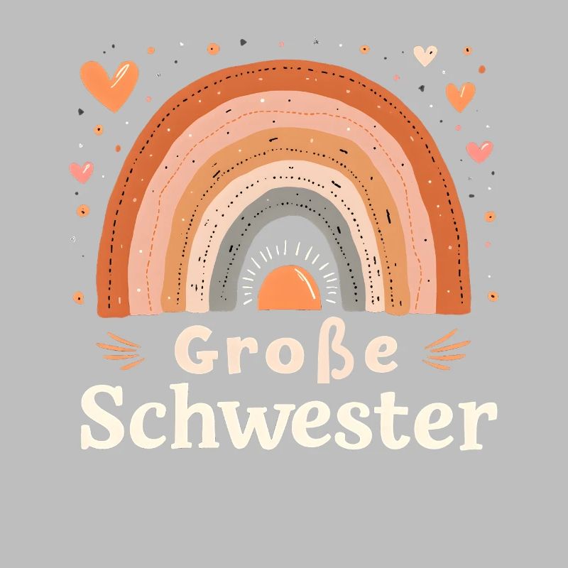 Große Schwester Regenbogen Boho