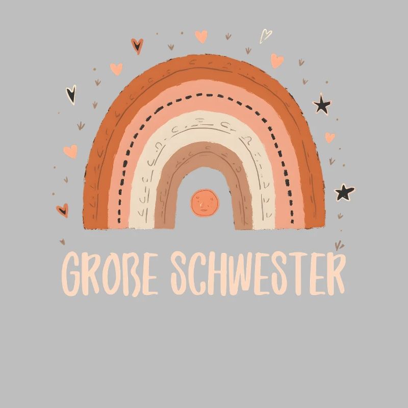 Große Schwester Regenbogen Boho