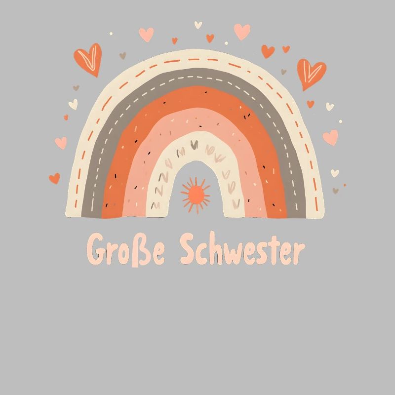 Große Schwester Regenbogen Boho