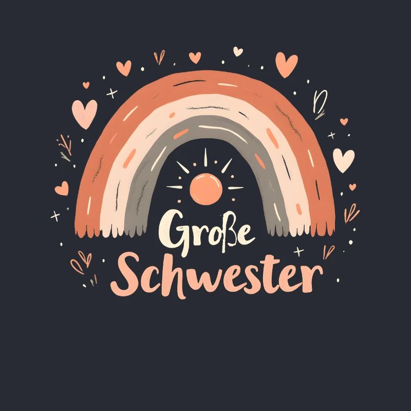 Große Schwester Regenbogen Boho