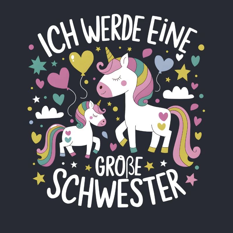 Ich werde eine große Schwester Einhorn