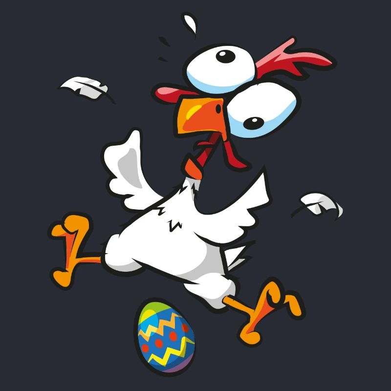 Easter Crazy Chicken Easter Egg Chickens