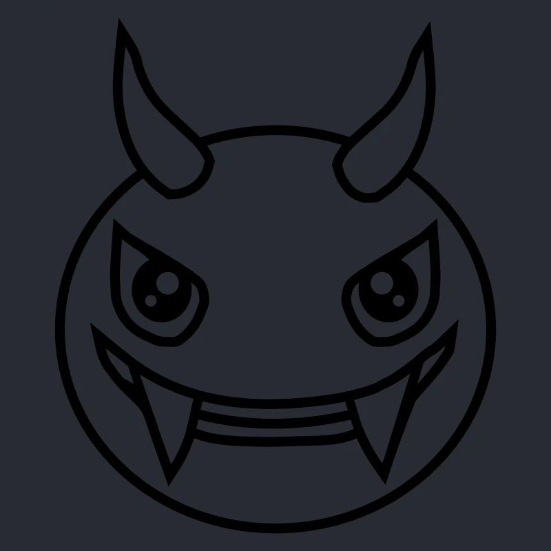 Monster Design Devil Face