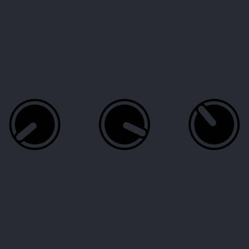 round circle turn loudness button knobs switch pla