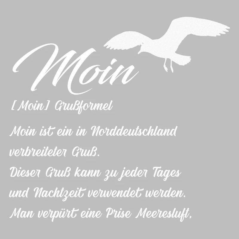 Moin Definiton Geschenk Idee mit Möwe
