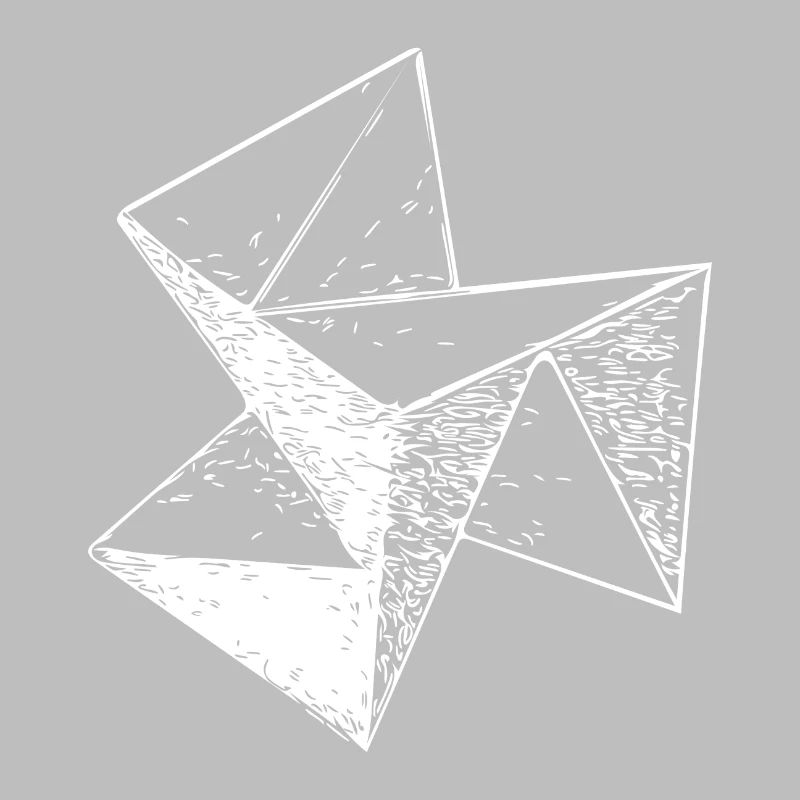 3d Vintage Triangle Cube Structure