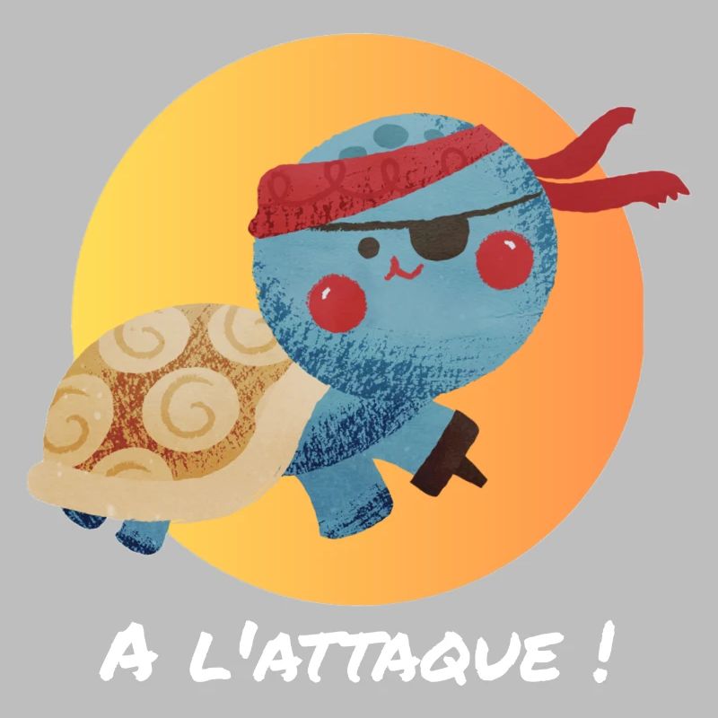 Pirate turtle, on the attack!