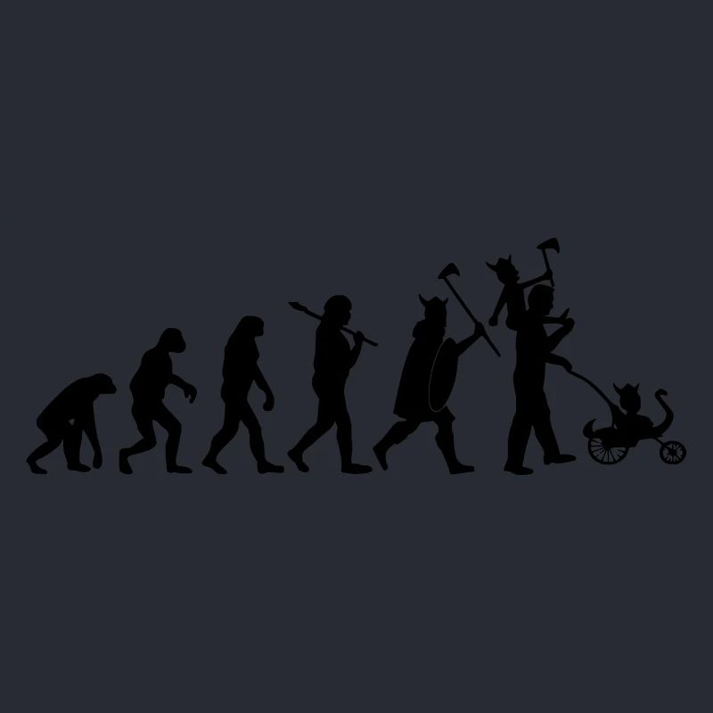 evolution daddy viking