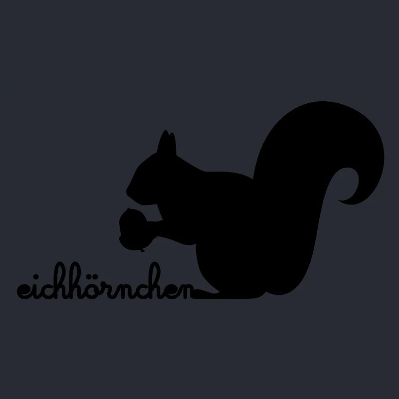 Eichhörnchen mit Eichel