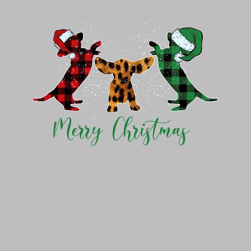 Joyeux teckel de Noël