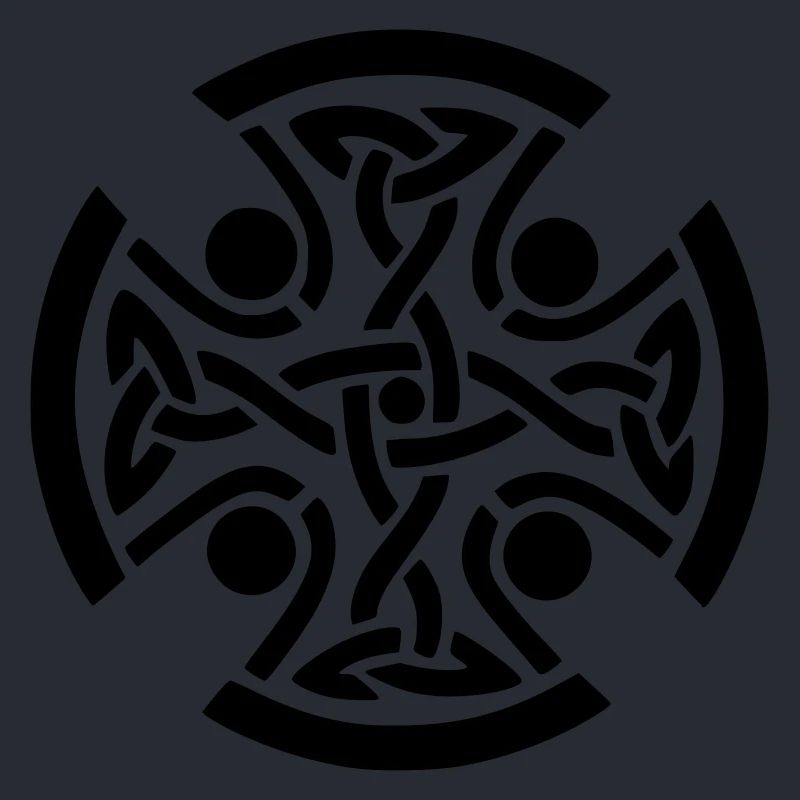 conception d'impression de dessin de symbole celtique antique