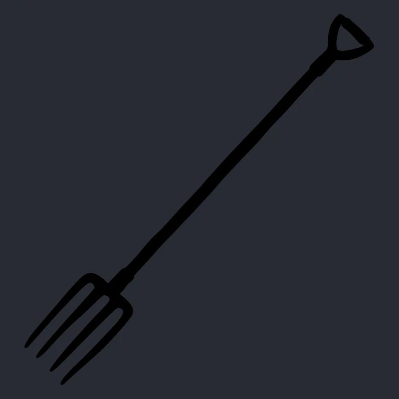 Silhouette Pitchfork Pitchfork Pitchfork