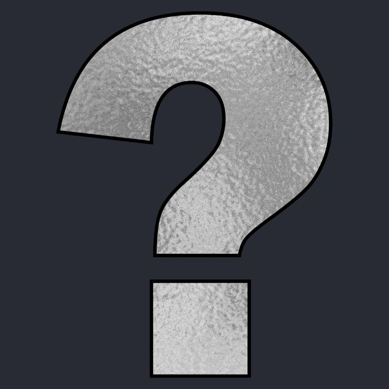 Punctuation Mark Question Mark Silver