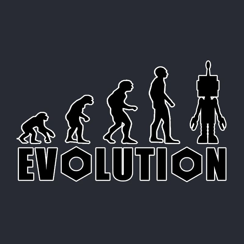 Evolution von Mensch zu Android