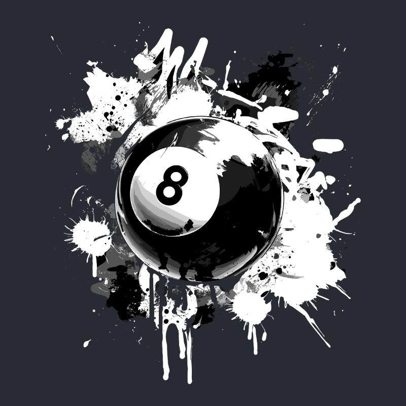 Conception créative de billard à 8 boules