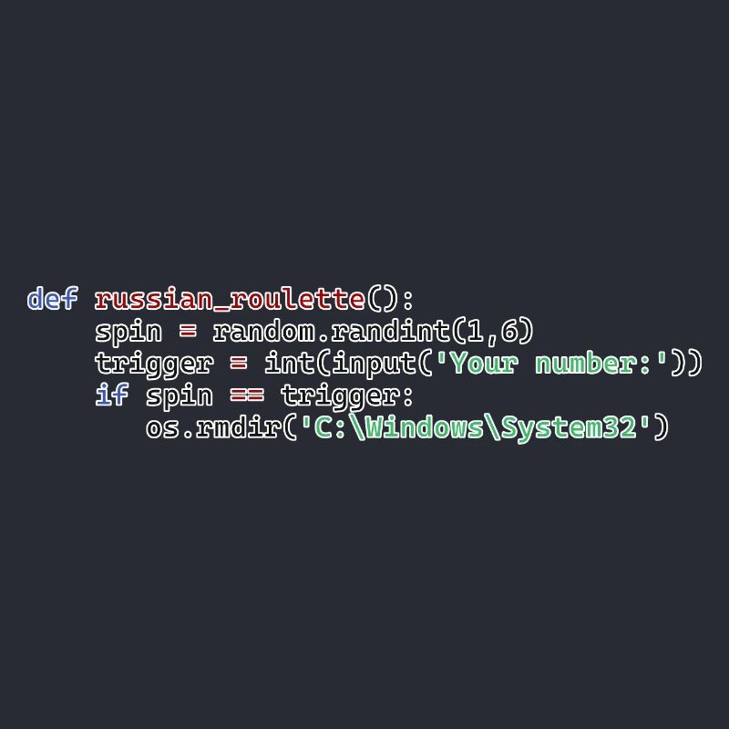Python Russisches Roulette