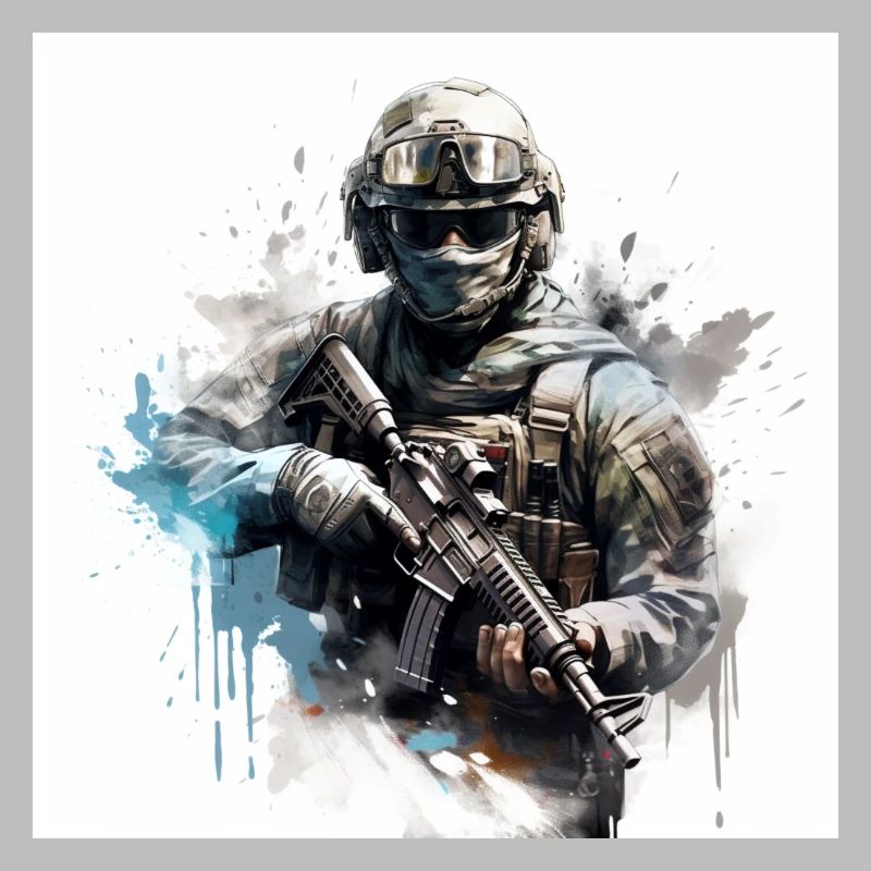 COD gaming art shooter