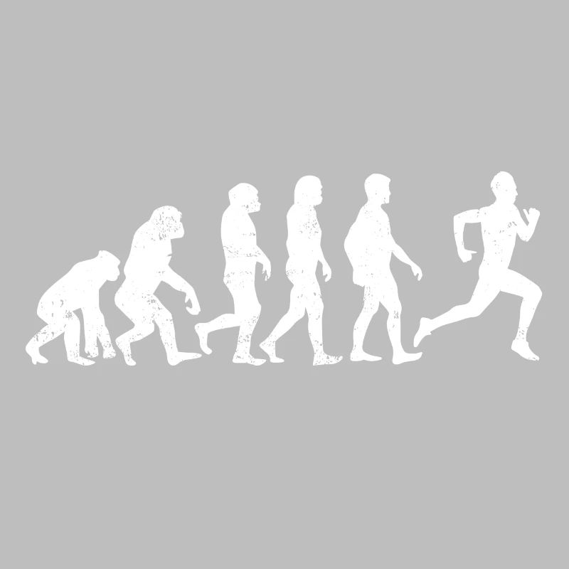 l'évolution de coureur de jogging course cadeau marathon