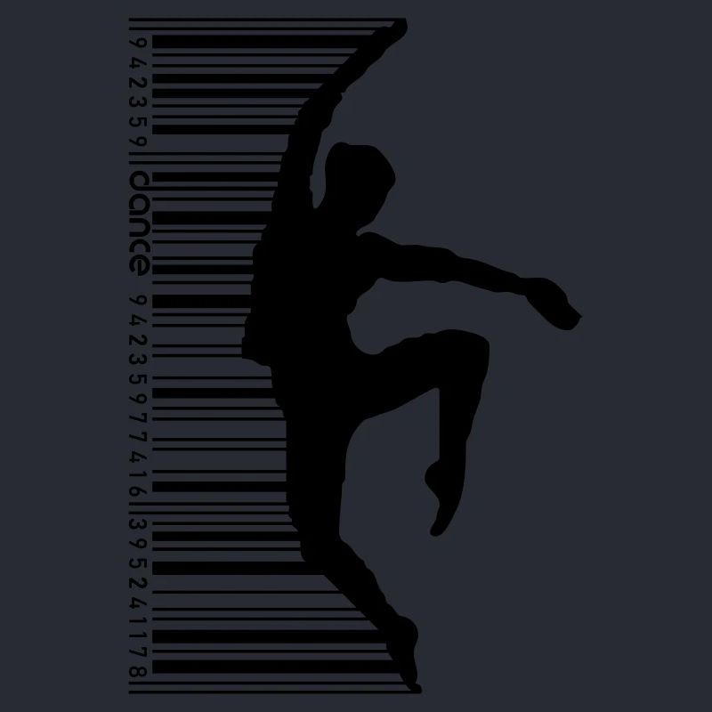 Tänzerin im QR Code Style