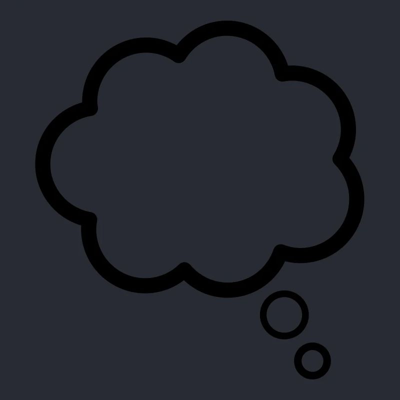 Thinking, thought, cloud, bubble