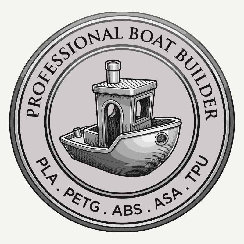 Constructeur professionnel de bateaux – Emblème d’impression 3D