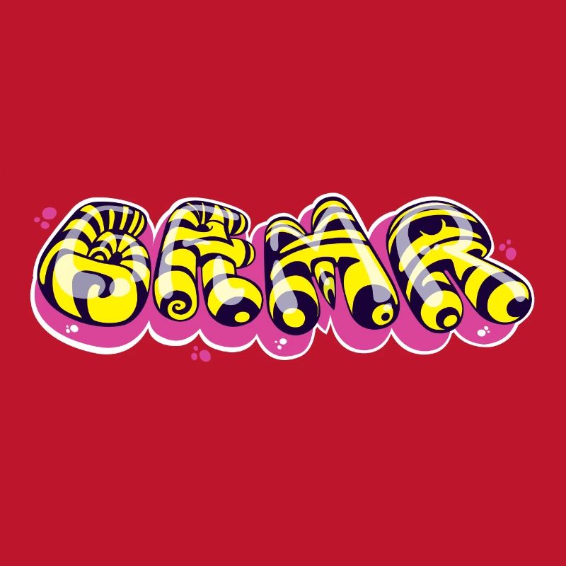 Colorful Graffiti-Style Text Design