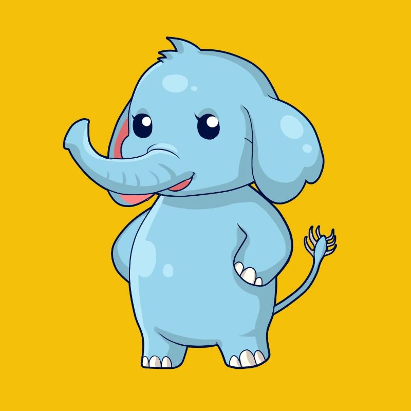 Standing elephant