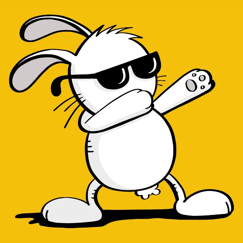 Cool Dab Dance Bunny - Dabbing Easter Bunny