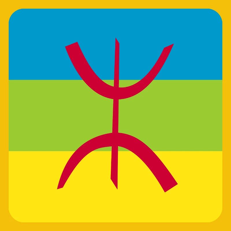 autocollant drapeau berbère réf amazigh