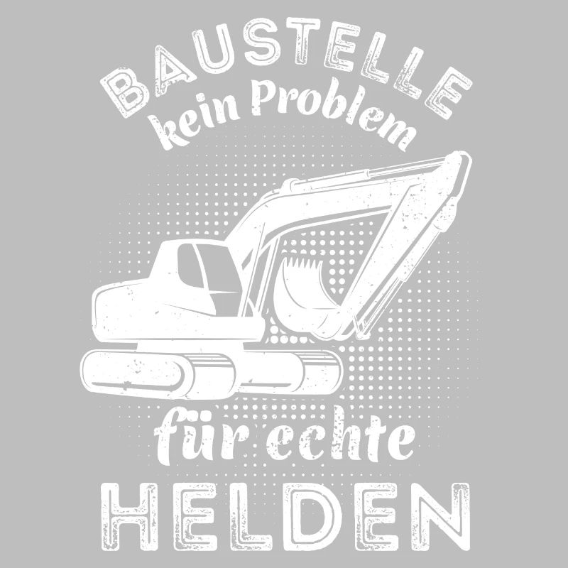 Baustelle - kein Problem für echte Helden - Bagger