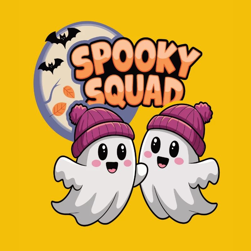 Halloween Spooky Squad Ghost with Hat