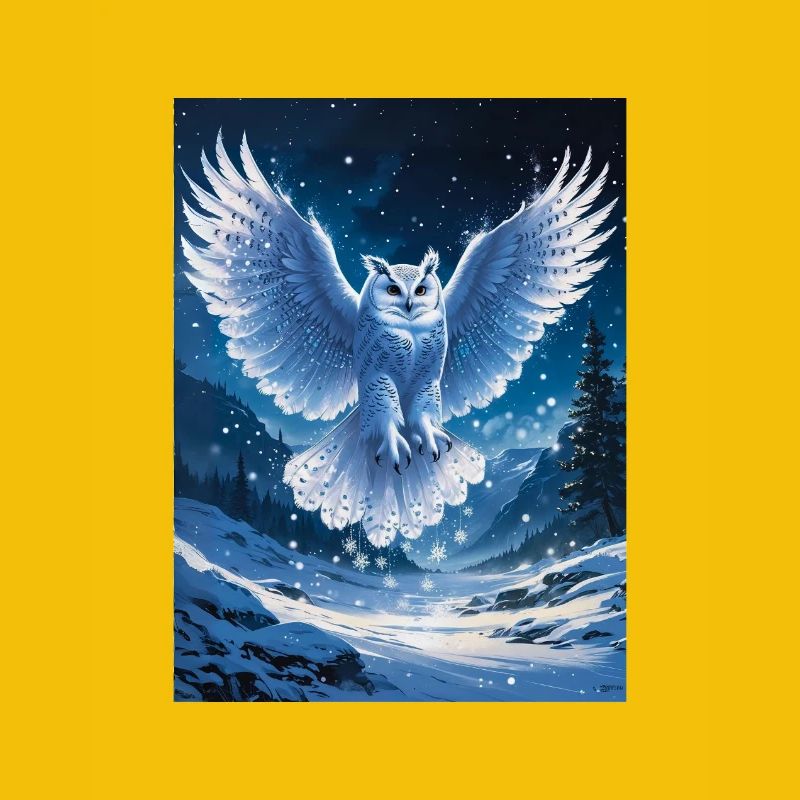 Schnee-Eule