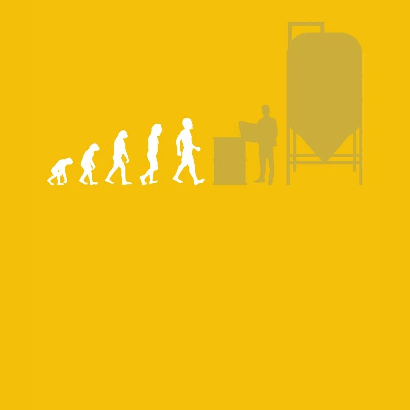 T-shirt Evolution Brewer Brewmaster