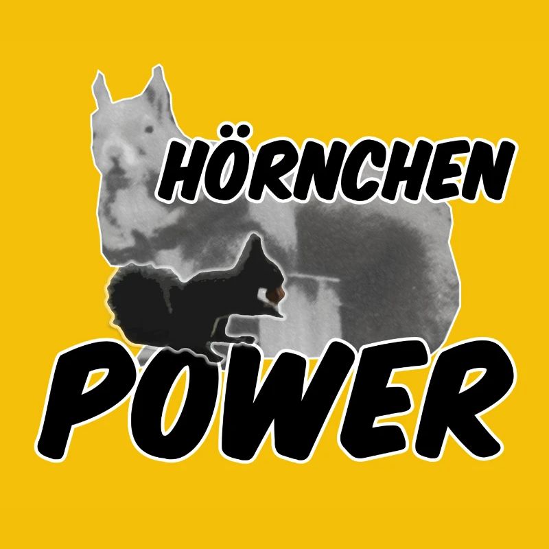 Hörnchenpower Eichhörnchen Tiere Spruch