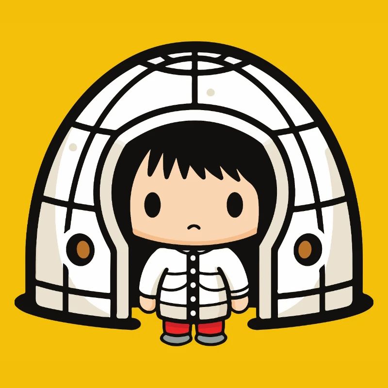 Winter Eskimo Igloo Comic