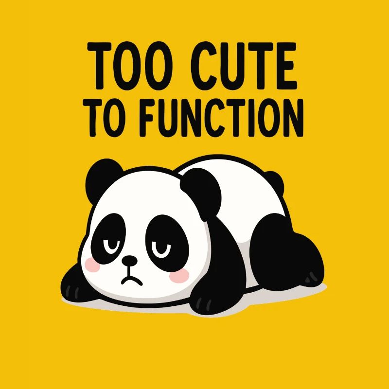 Panda Too Cute To Function