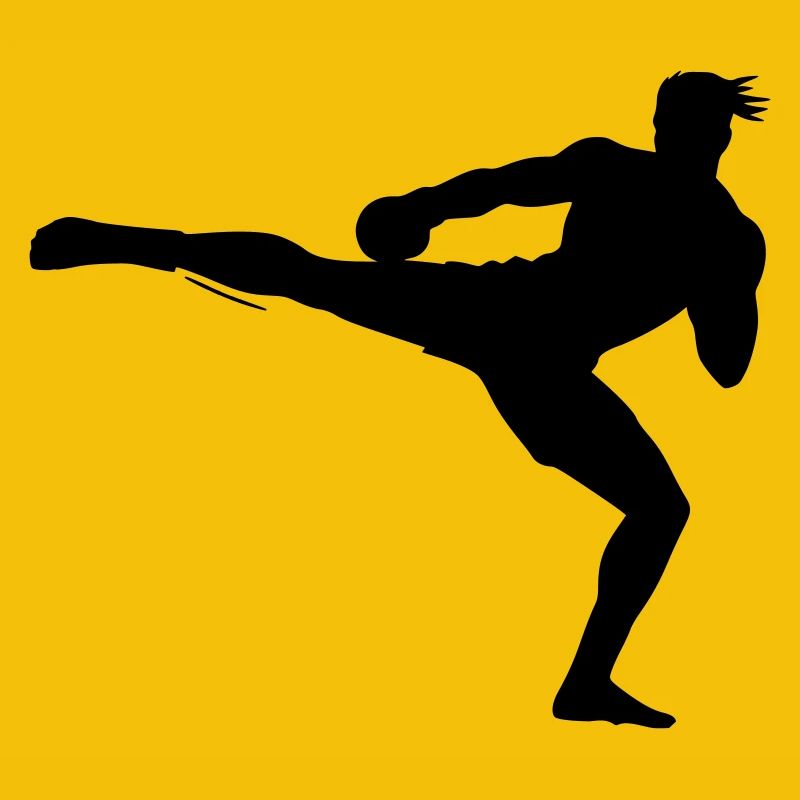Kickboxer Silhouette 