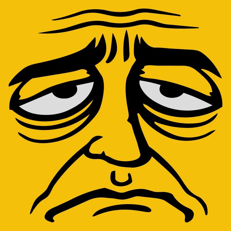 Grumpy sad disappointed face funny