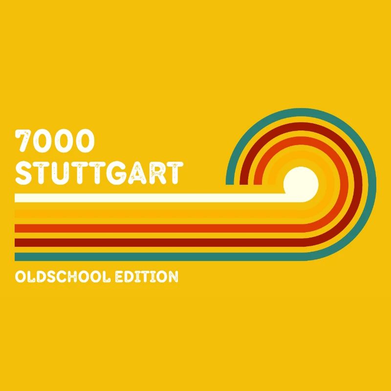 Stuttgart Retro Chemise 7000 Code postal 80s